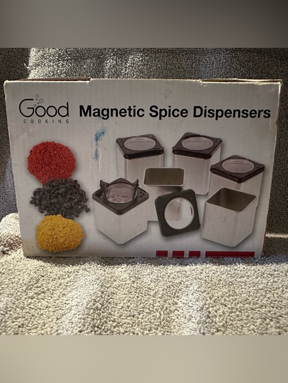 Magnetic Spice Dispensers Container-Stainless Steel-Clear Window-Shake Or Pour